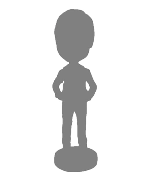 Businessman in Classy Formal Suit Having Some Soup Personalized Bobblehead Businessman in Classy Formal Suit Having Some Soup Personalized Bobblehead